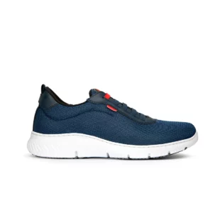 Zapatilla Dian ATLANTA marino, vista lateral.