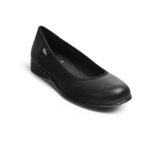 Zapato bailarina Dian BAILARINA negro, vista frontal elevada