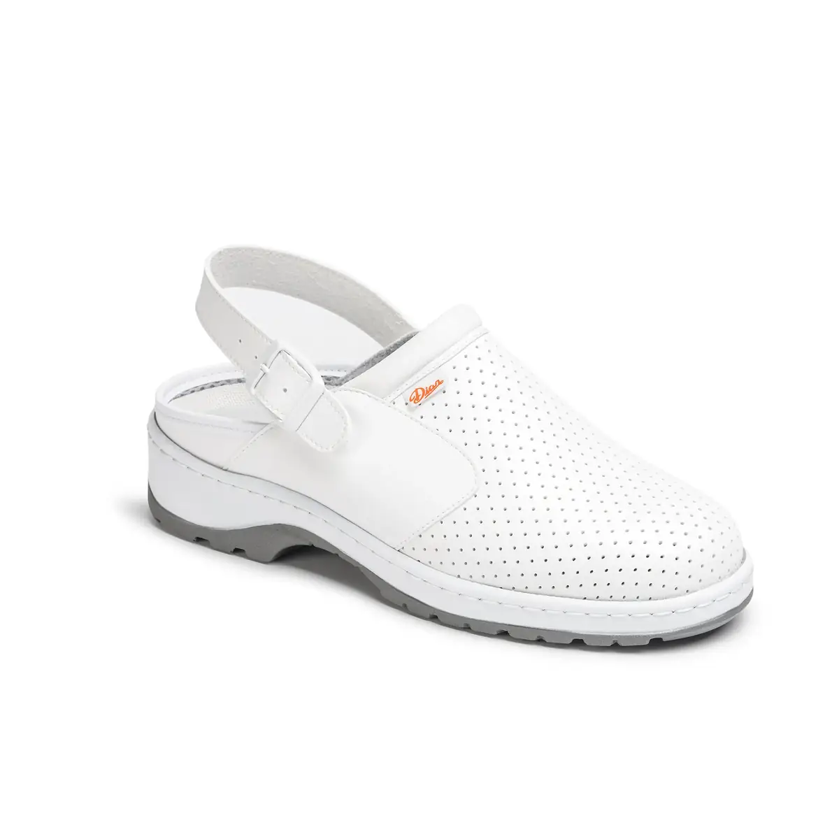 Zueco sanitario Dian BEA-L 1 Zueco sanitario Dian BEA-L blanco, vista tres cuartos