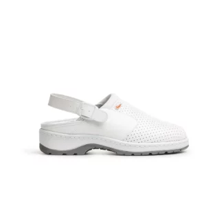 Zueco sanitario Dian BEA-L blanco, vista lateral