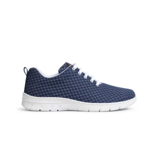 Zapatilla Dian CALPE azul, vista lateral.