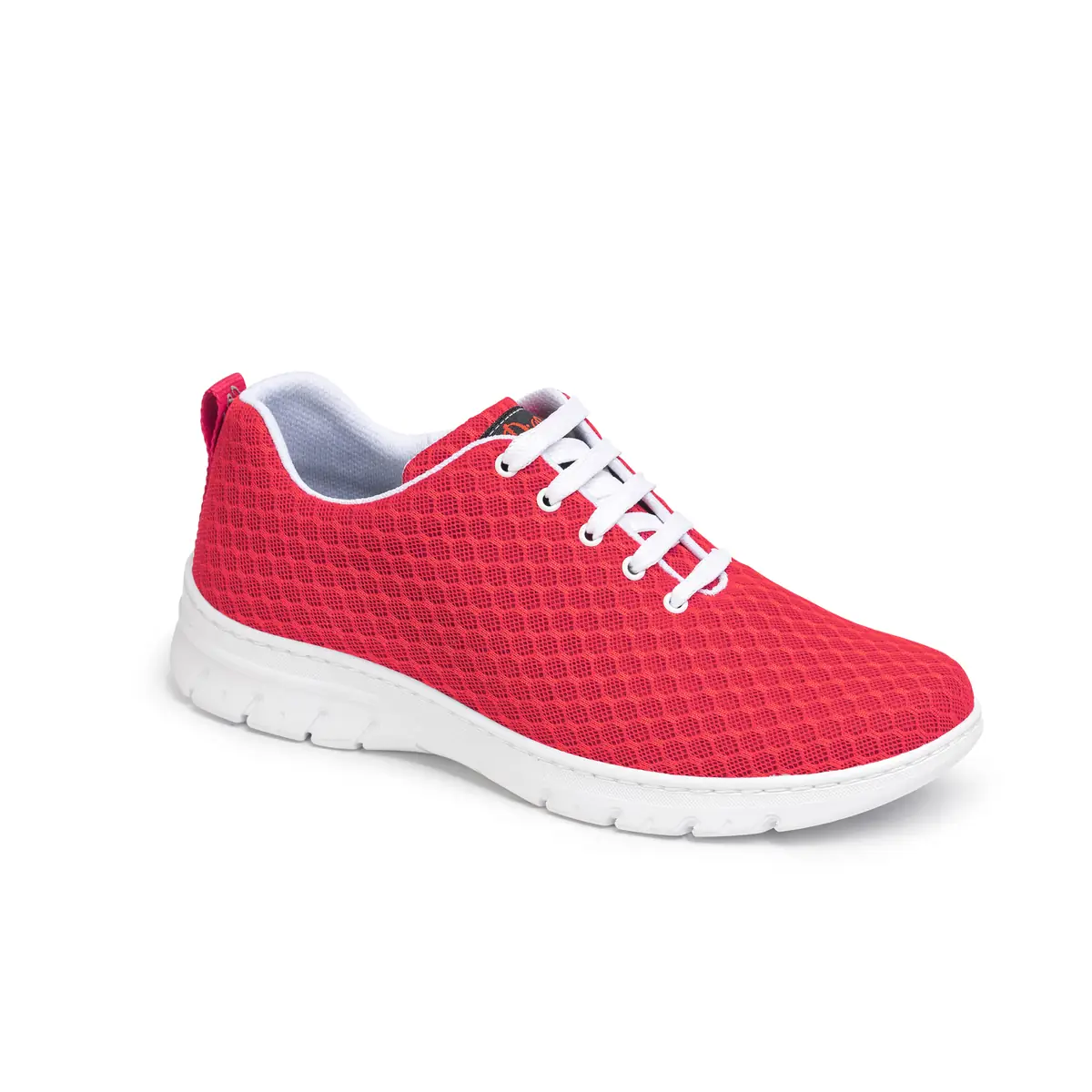 Zapatilla Dian CALPE 14 Zapatilla Dian CALPE rojo, vista tres cuartos.