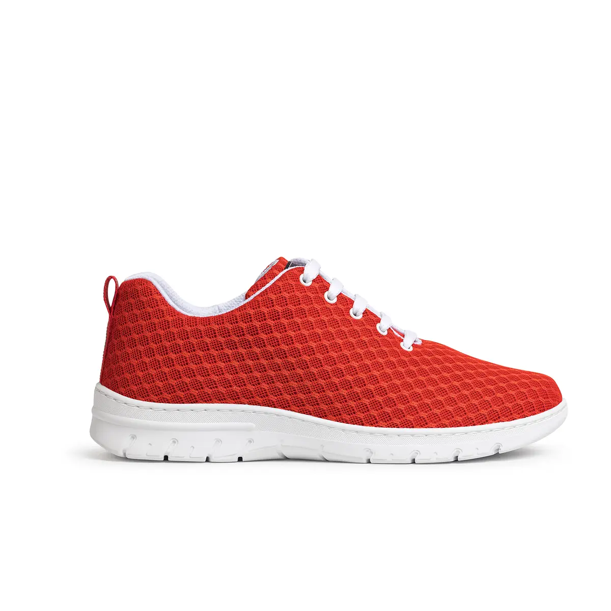 Zapatilla Dian CALPE 15 Zapatilla Dian CALPE rojo, vista lateral.