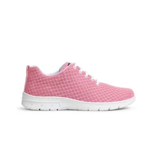 Zapatilla Dian CALPE rosa, vista lateral.