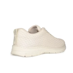 Zapatilla Dian CALPE beige, vista posterior.