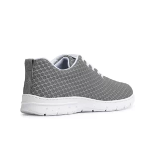 Zapatilla Dian CALPE gris, vista posterior.