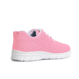 Zapatilla Dian CALPE rosa, vista posterior.