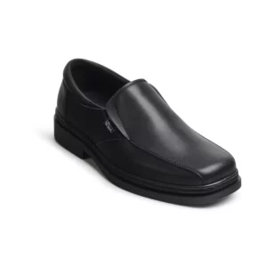 Zapato de trabajo Dian CONGRESO negro, vista frontal elevada