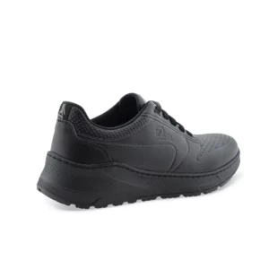 Zapatilla Dian DUNA negro, vista posterior.