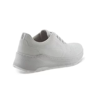 Zapatilla Dian DUNA taupe, vista posterior.