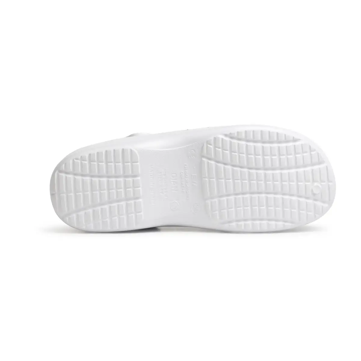 Zueco sanitario Dian EVA 7 Zueco sanitario Dian EVA blanco, vista suela