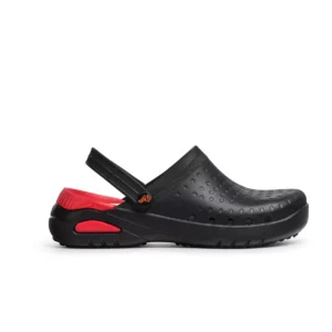 Zueco sanitario Dian EVA SOFT negro, vista lateral