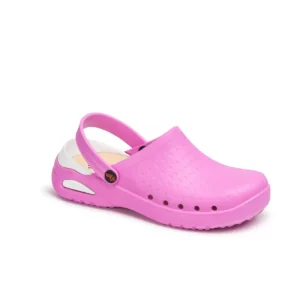 Zueco sanitario Dian EVA SOFT rosa, vista tres cuartos