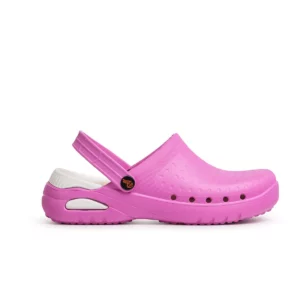 Zueco sanitario Dian EVA SOFT rosa, vista lateral