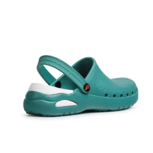 Zueco sanitario Dian EVA SOFT verde, vista posterior