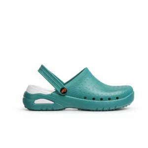 Zueco sanitario Dian EVA SOFT verde, vista lateral