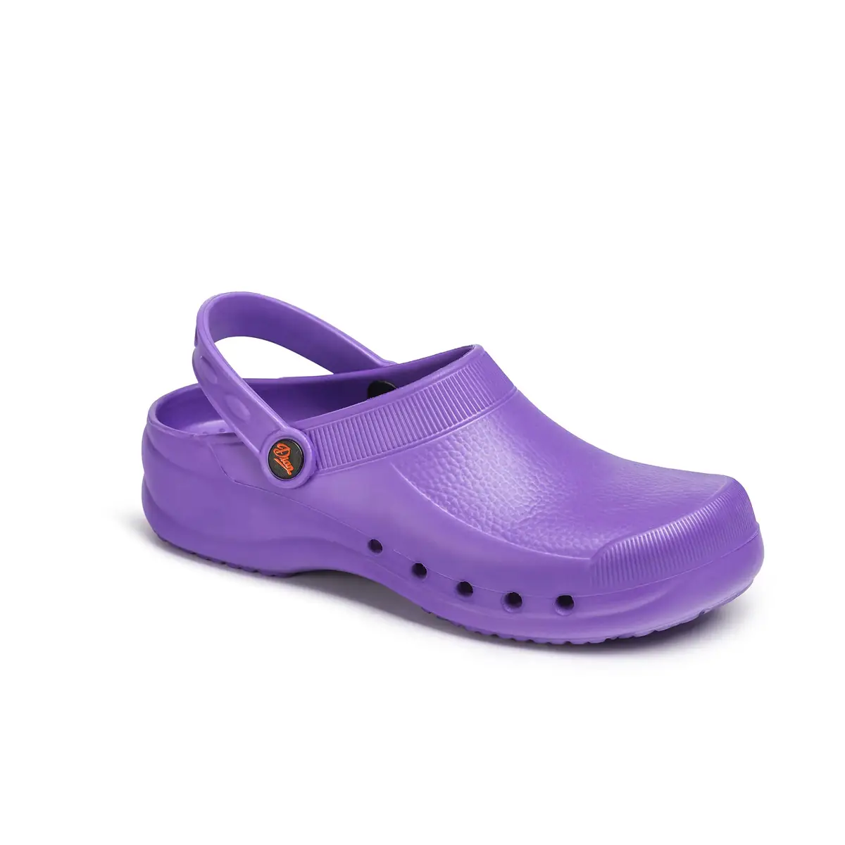Zueco sanitario Dian EVA 26 Zueco sanitario Dian EVA violeta, vista tres cuartos