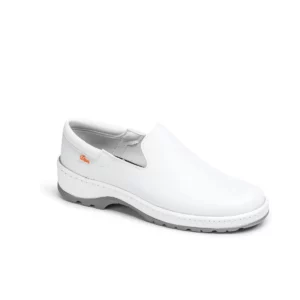 Zapato de trabajo Dian MARSELLA blanco, vista tres cuartos