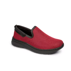 Zapato de trabajo Dian MARSELLA TEX burdeos, vista tres cuartos