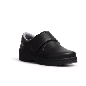 Zapato de trabajo Dian MILÁN-SCL LISO negro, vista tres cuartos alternativa
