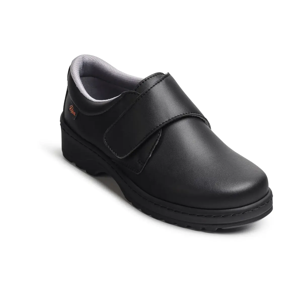 Zapato de trabajo Dian MILÁN-SCL LISO 11 Zapato de trabajo Dian MILÁN-SCL LISO negro, vista frontal elevada