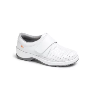 Zapato de trabajo Dian MILÁN-SCL PICADO blanco, vista tres cuartos