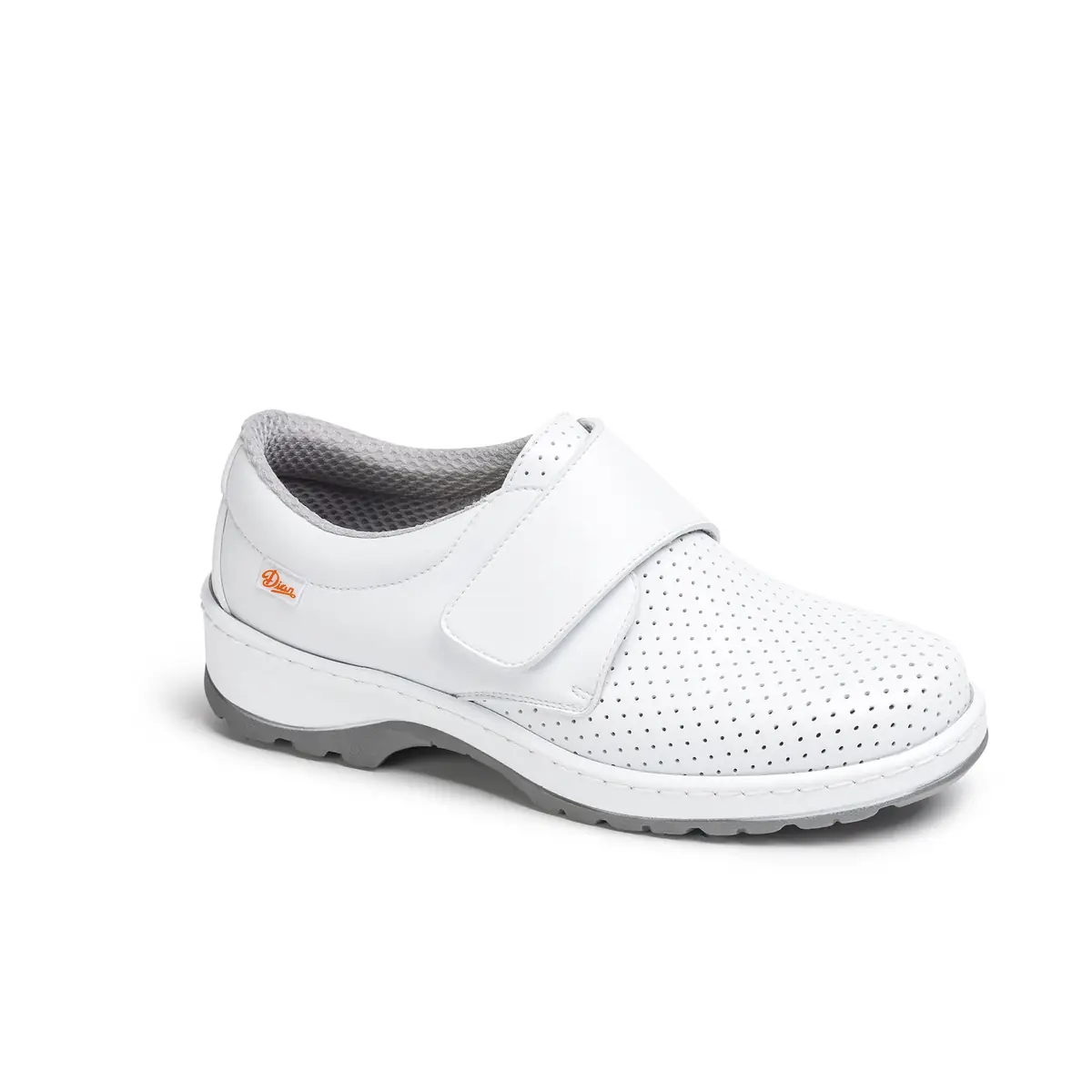 Zapato de trabajo Dian MILÁN-SCL PICADO 1 Zapato de trabajo Dian MILÁN-SCL PICADO blanco, vista tres cuartos