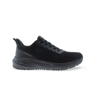 Zapatilla Dian NIMBO negro, vista lateral.