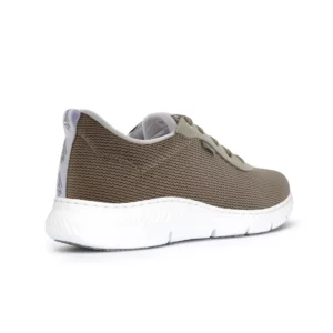 Zapatilla Dian SEUL beige, vista posterior.