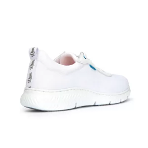 Zapatilla Dian SEUL blanco, vista posterior.