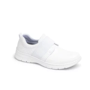 Zapatilla Dian SIENA blanco, vista tres cuartos.