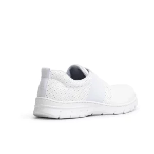 Zapatilla Dian SIENA blanco, vista posterior.