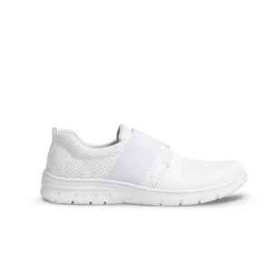 Zapatilla Dian SIENA blanco, vista lateral.