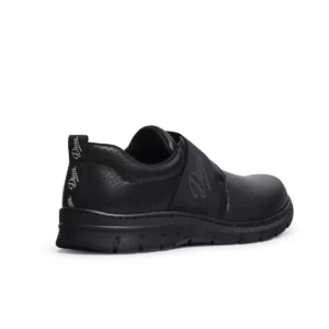Zapatilla Dian SIENA negro, vista posterior.