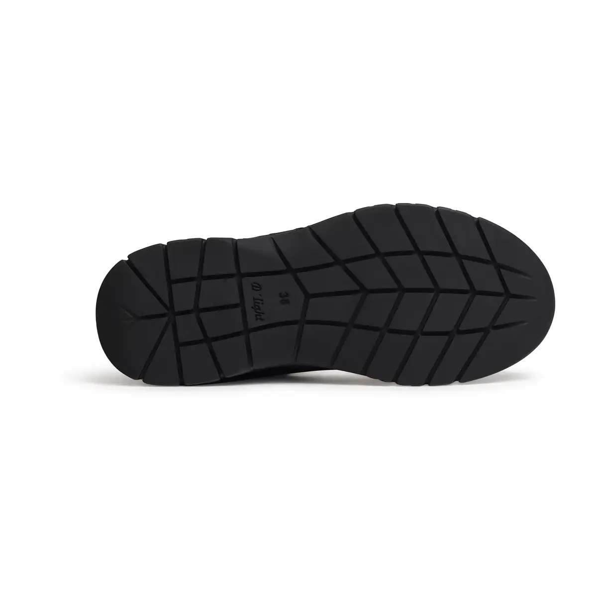 Zapatilla Dian SIENA PERFORADO 10 Zapatilla Dian SIENA PERFORADO negro, vista suela.