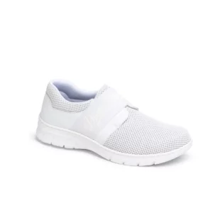 Zapatilla Dian SIENA TEX blanco, vista tres cuartos.