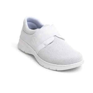 Zapatilla Dian SIENA TEX blanco, vista frontal elevada.
