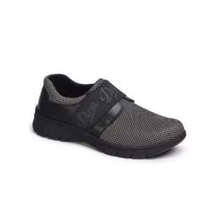 Zapatilla Dian SIENA TEX gris, vista tres cuartos.
