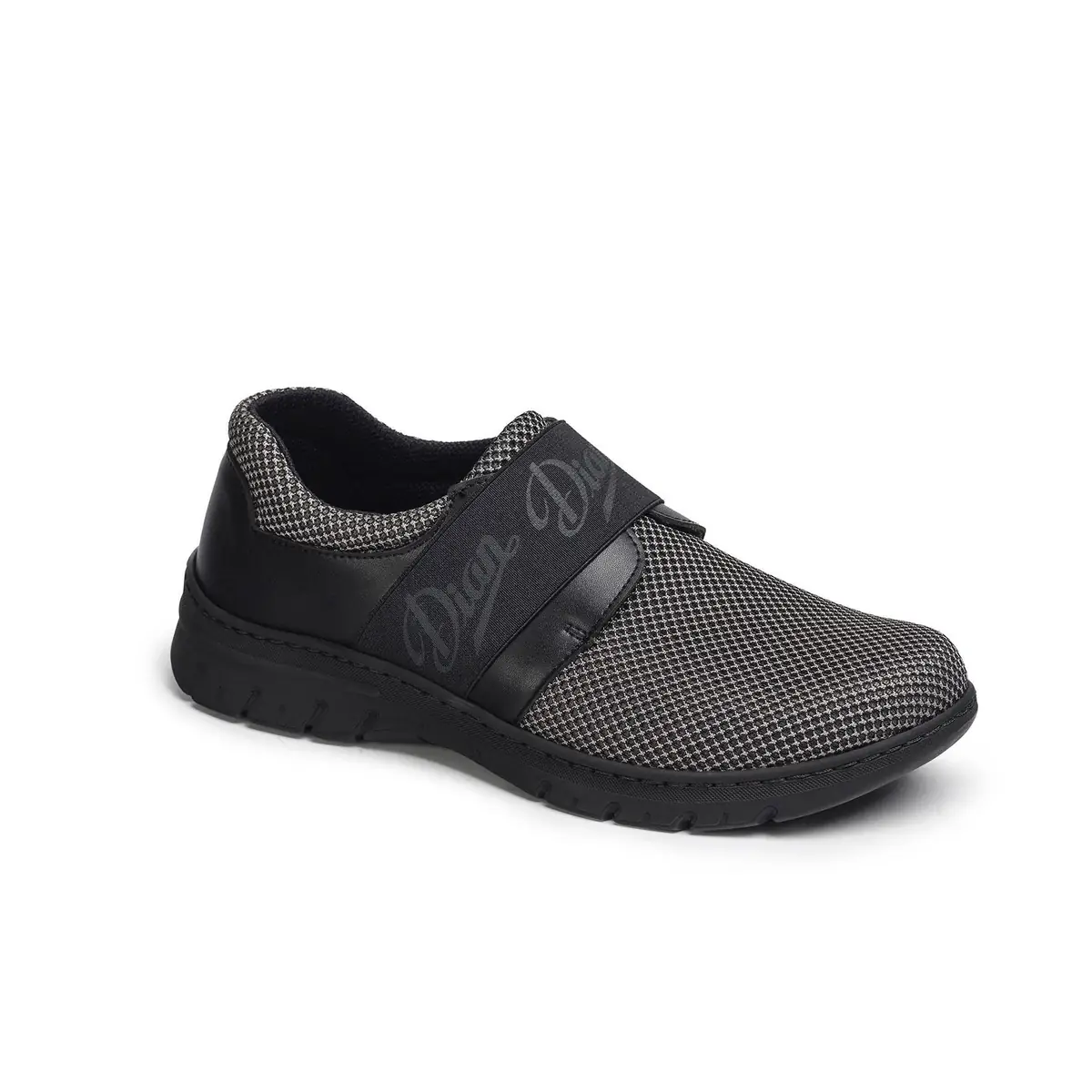 Zapatilla Dian SIENA TEX 5 Zapatilla Dian SIENA TEX gris, vista tres cuartos.
