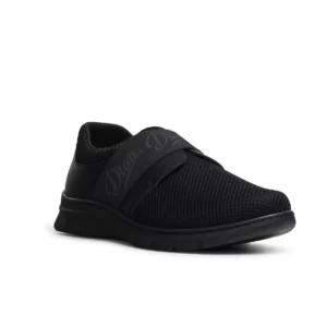 Zapatilla Dian SIENA TEX negro, vista tres cuartos alternativa.