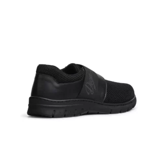 Zapatilla Dian SIENA TEX negro, vista posterior.
