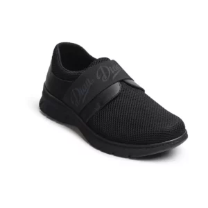 Zapatilla Dian SIENA TEX negro, vista frontal elevada.