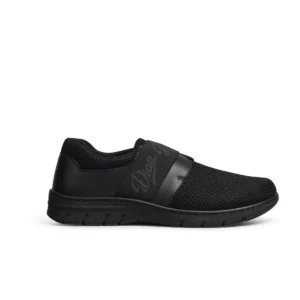 Zapatilla Dian SIENA TEX negro, vista lateral.