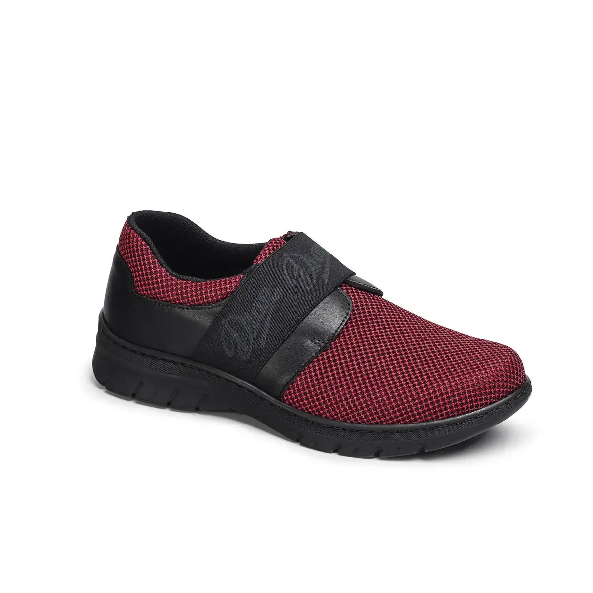 Zapatilla Dian SIENA TEX 3 Zapatilla Dian SIENA TEX rojo, vista tres cuartos.