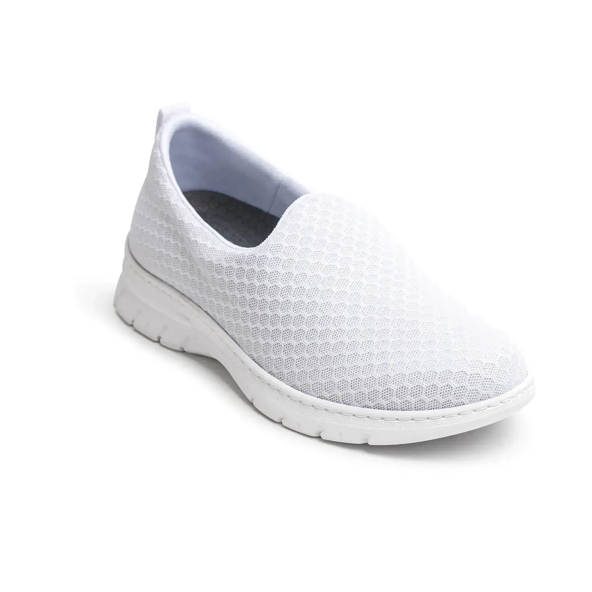 Zapatilla Dian VALENCIA PLUS 5 Zapatilla Dian VALENCIA PLUS blanco, vista frontal elevada.