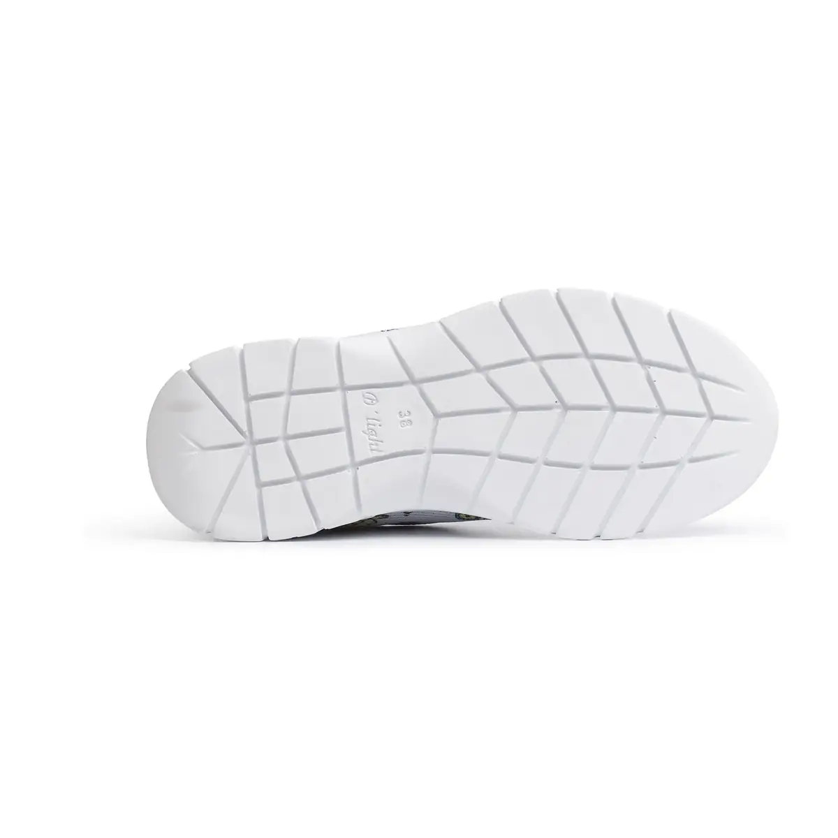 Zapatilla Dian VALENCIA PLUS ESTAMPADO 6 Zapatilla Dian VALENCIA PLUS ESTAMPADO blanco, vista suela.