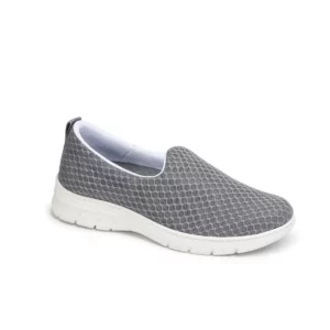 Zapatilla Dian VALENCIA PLUS gris, vista tres cuartos.