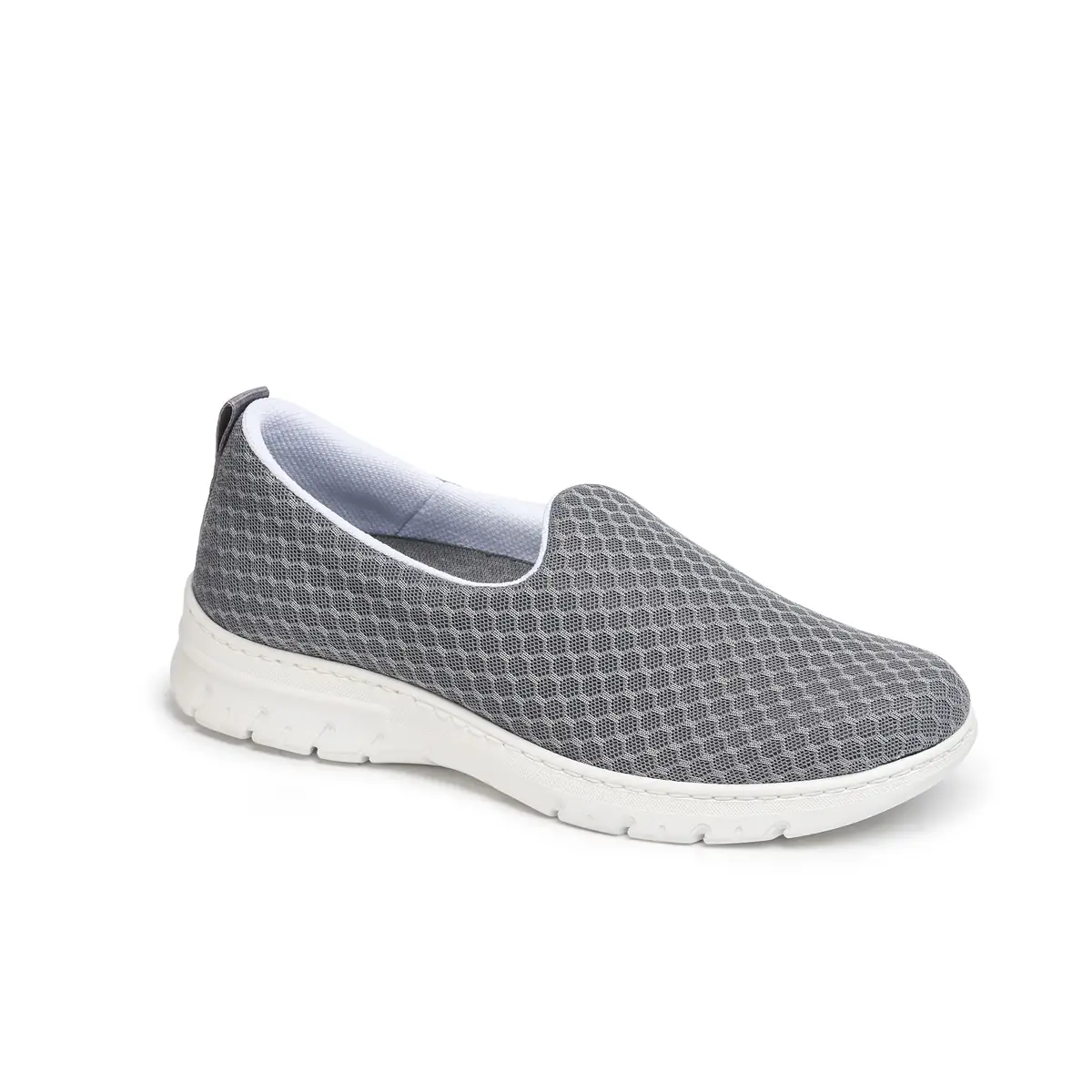 Zapatilla Dian VALENCIA PLUS 22 Zapatilla Dian VALENCIA PLUS gris, vista tres cuartos.