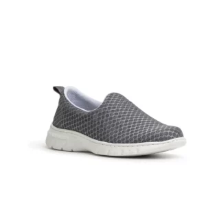 Zapatilla Dian VALENCIA PLUS gris, vista tres cuartos alternativa.