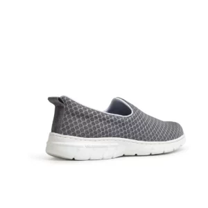 Zapatilla Dian VALENCIA PLUS gris, vista posterior.